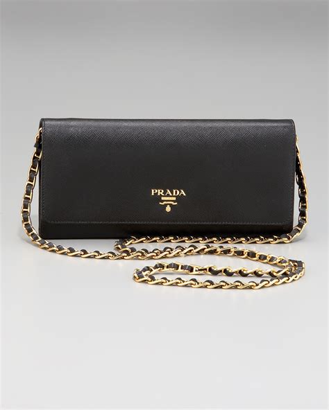 prada wallet with chain|prada wallet black woman.